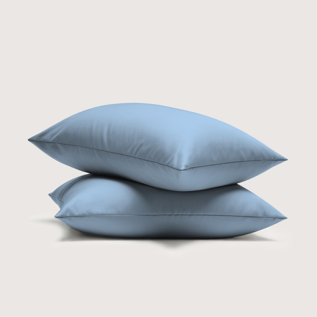 Eucalyptus Lyocell Pillow Cases - Lapiz Blue