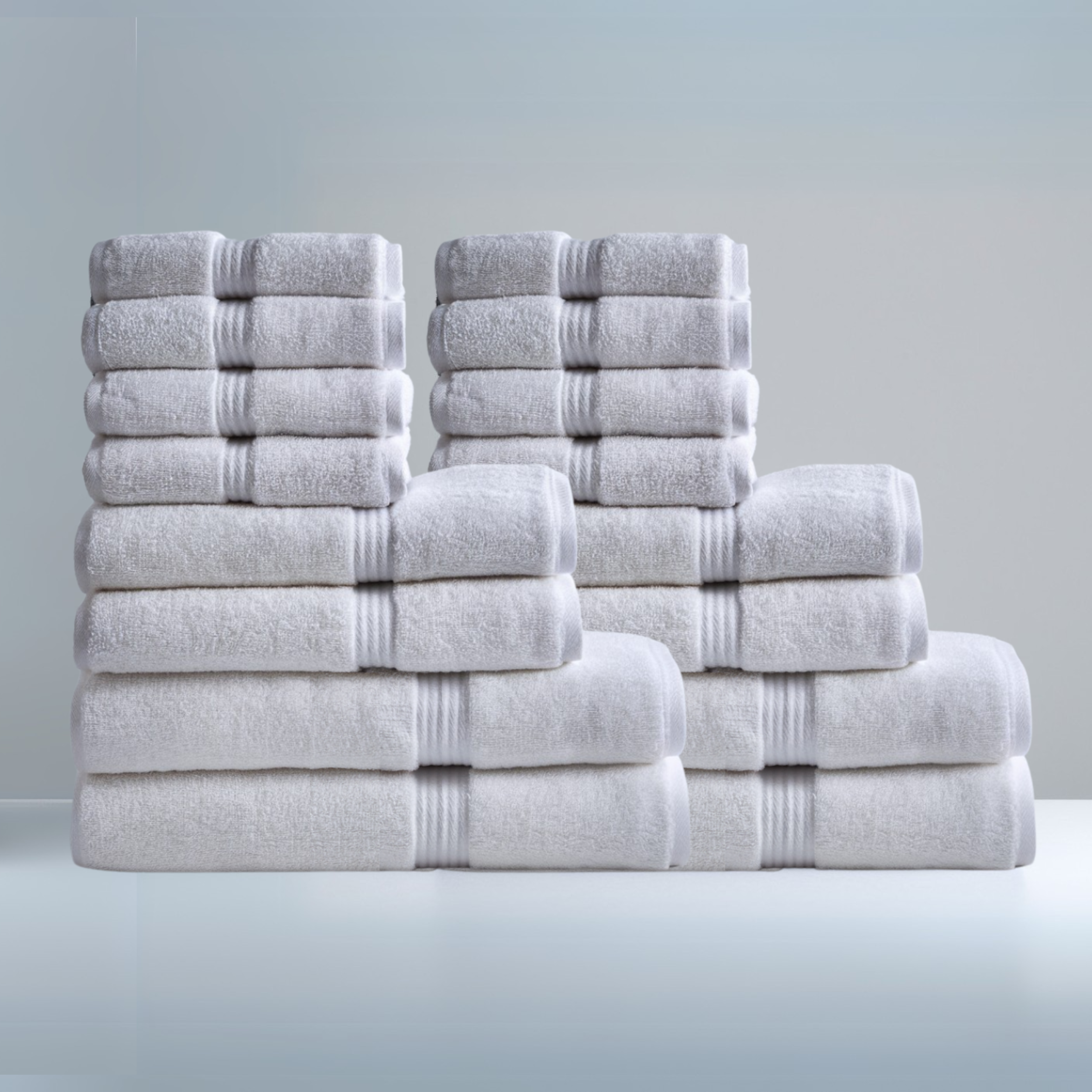 Ultrasoft Family Bath Bundle 16pcs - Pure White