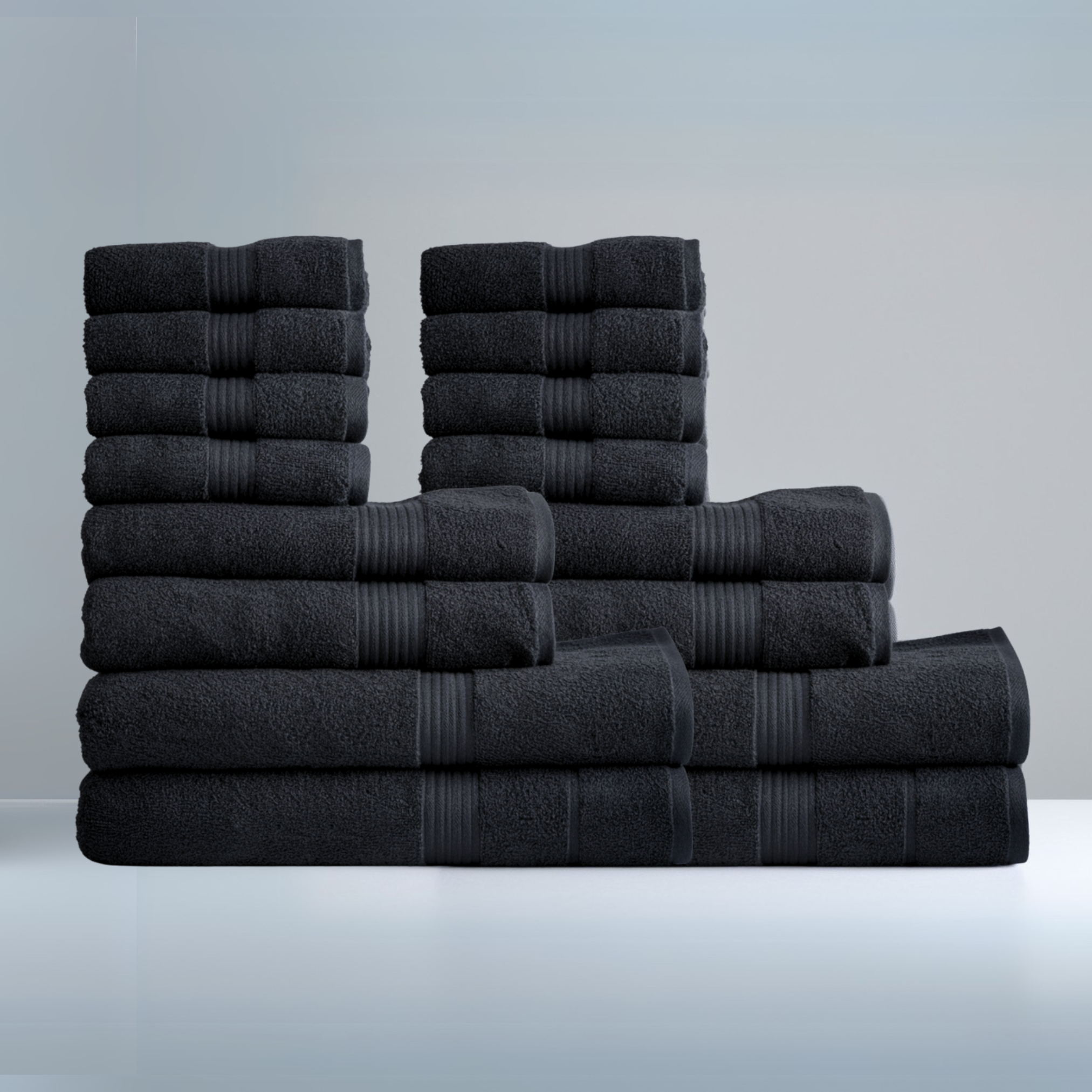 Ultrasoft Family Bath Bundle 16pcs - Black