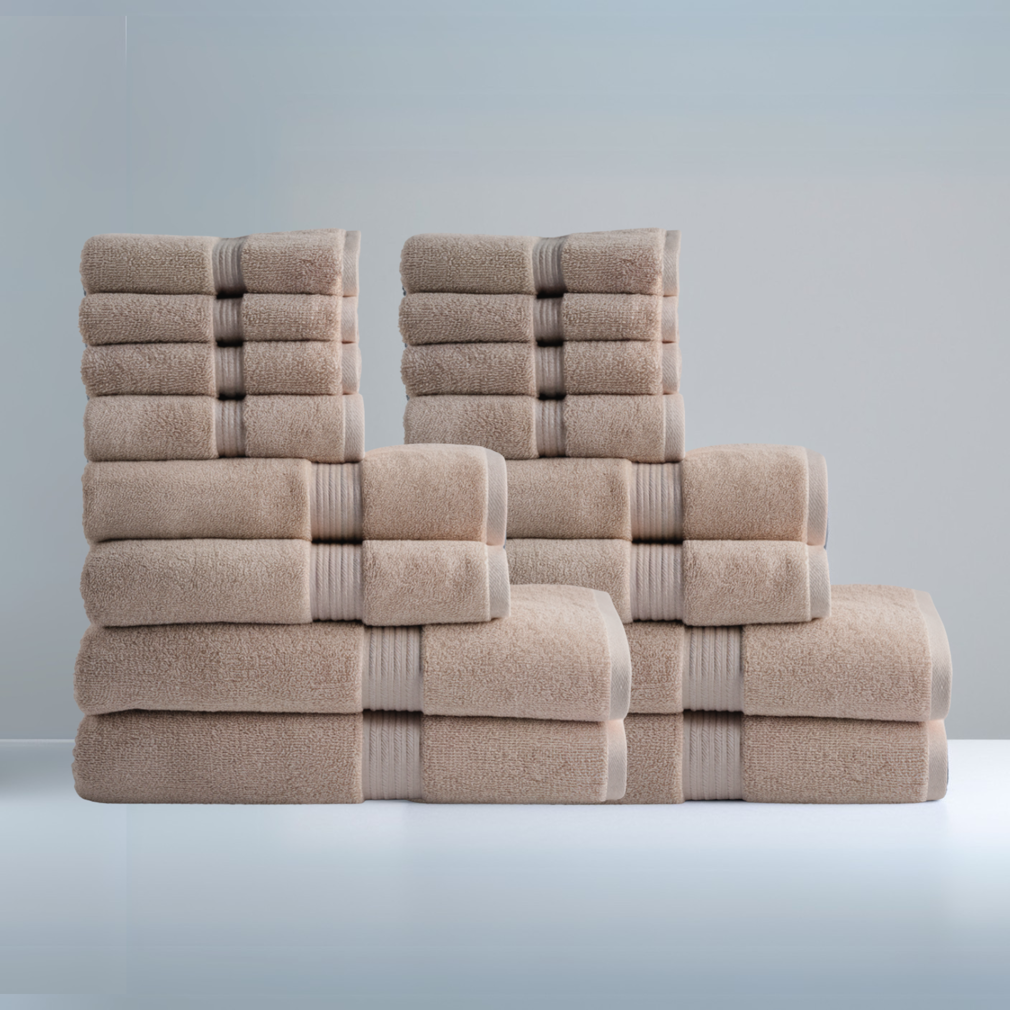 Ultrasoft Family Bath Bundle 16pcs - Beige