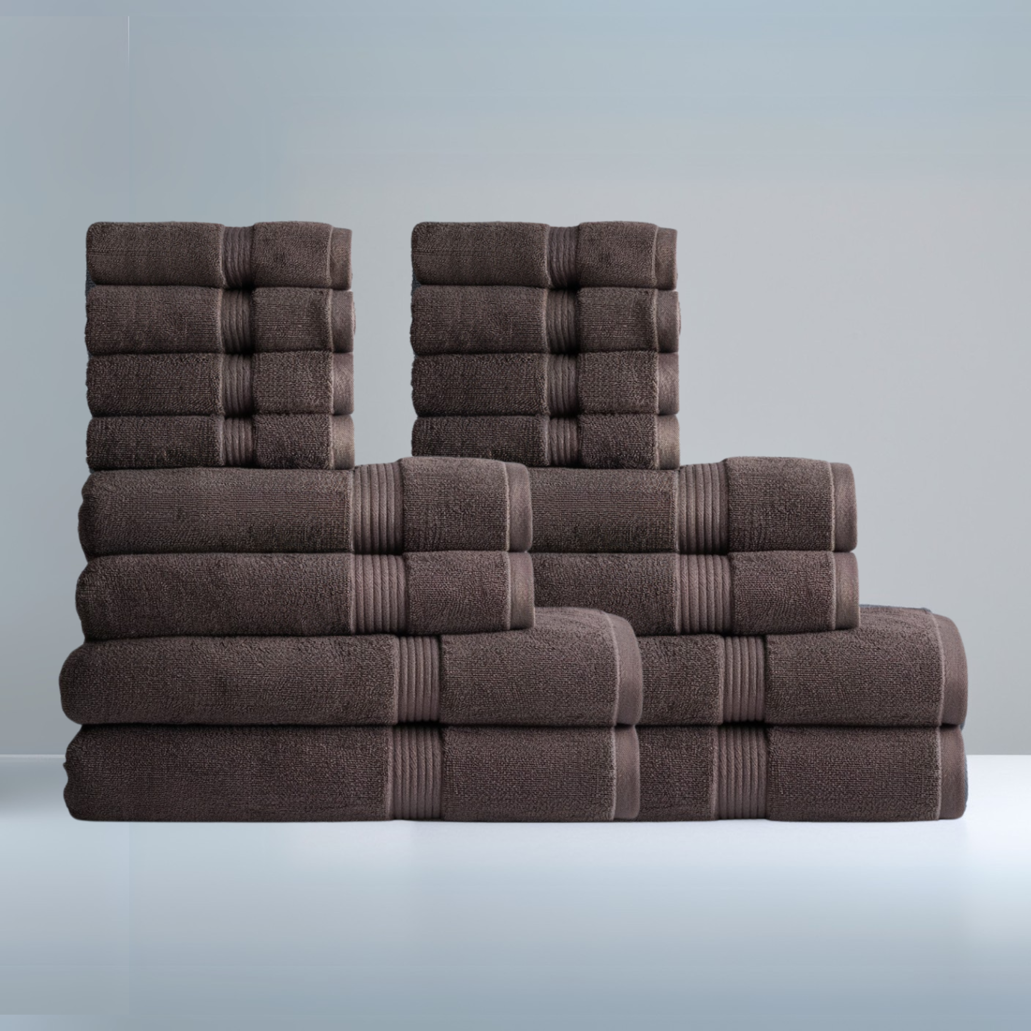 Ultrasoft Family Bath Bundle 16pcs - Dark Brown