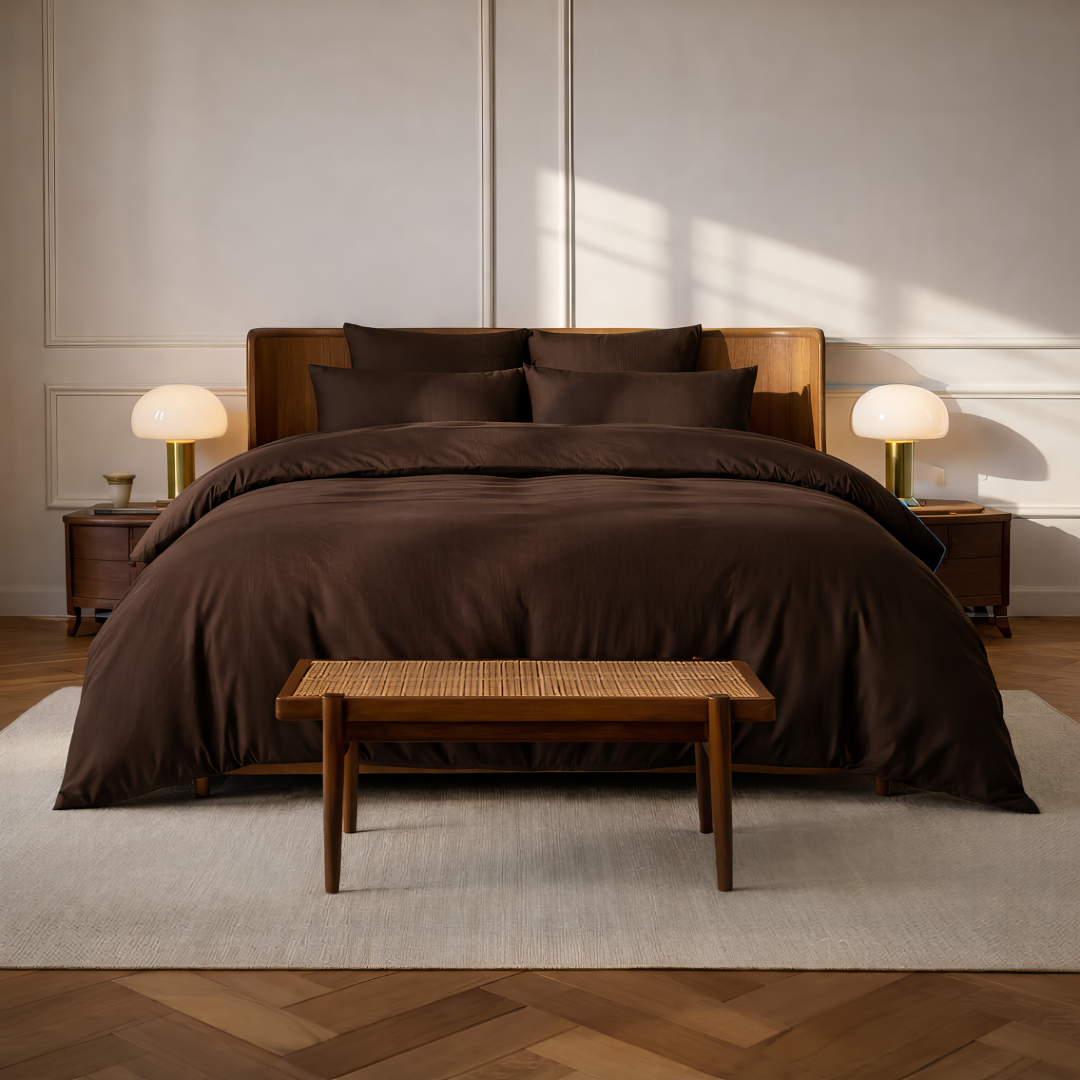Luxe Bedding Bundle - Espresso Brown
