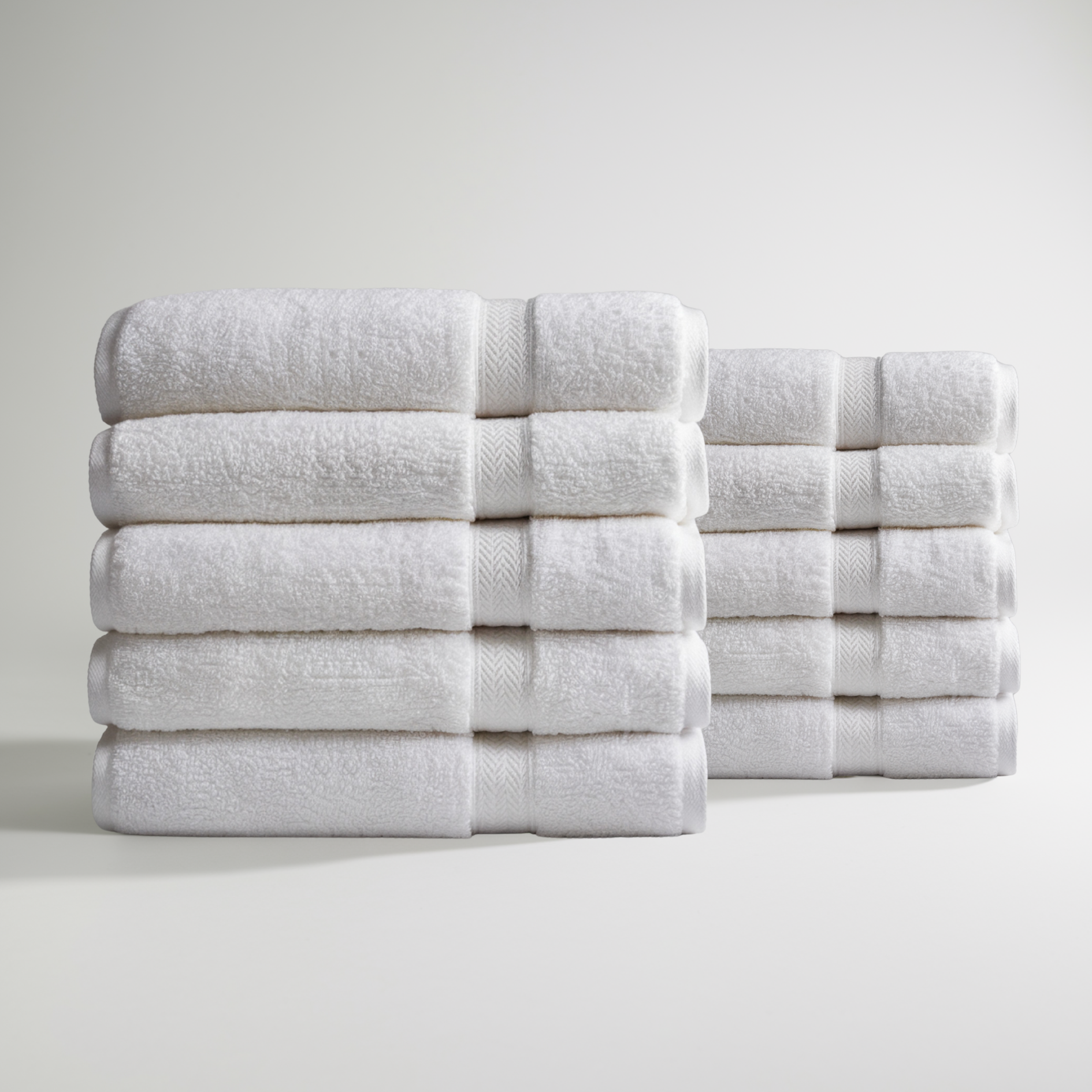 Ultrasoft Egyptian Cotton Hand Towels 10pcs - Pure White