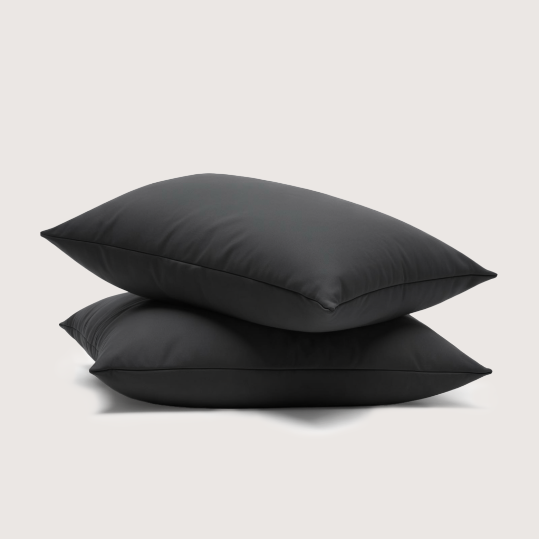 Eucalyptus Lyocell Pillow Cases - Midnight Black