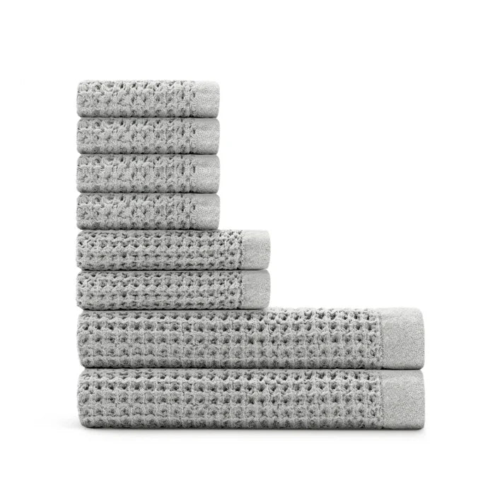 Ultrasoft Complete Waffle Bundle - Soft Grey - 8 piece set