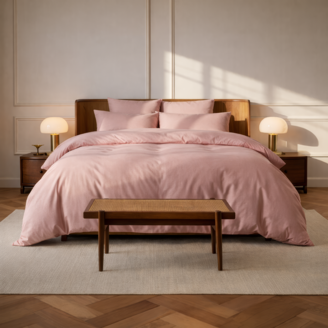 Luxe Bedding Bundle - Coral Pink