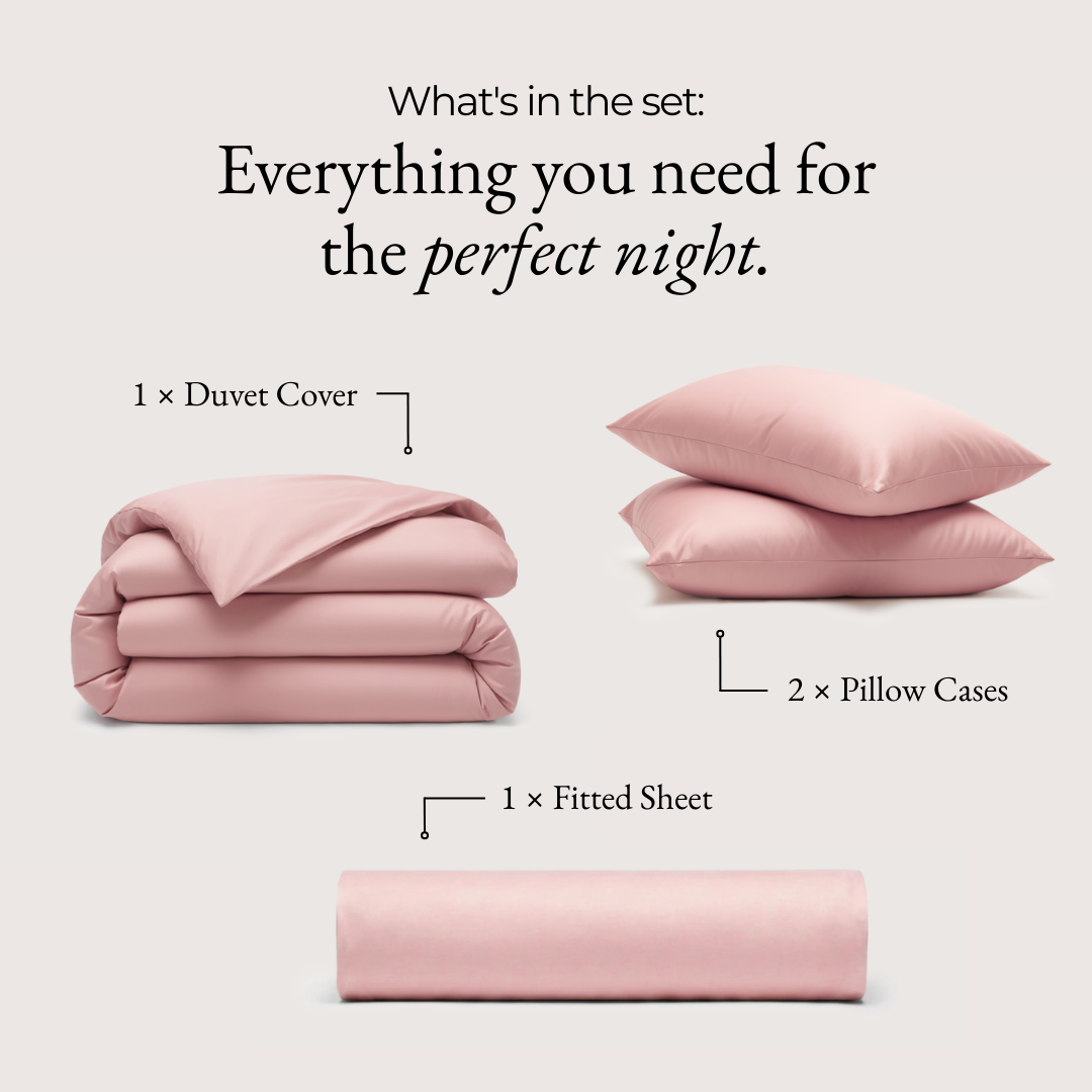 Luxe Bedding Bundle - Coral Pink