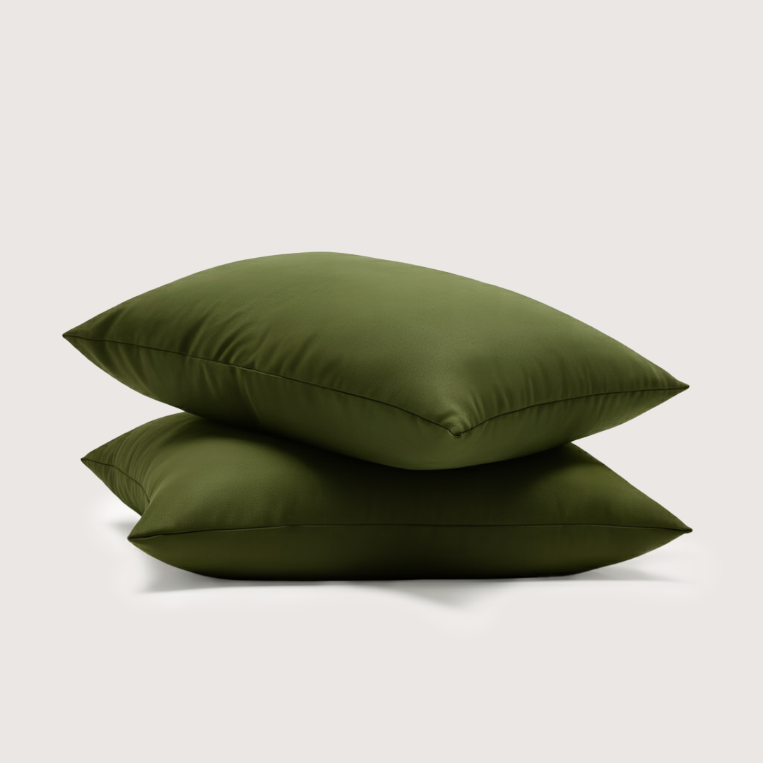 Eucalyptus Lyocell Pillow Cases - Olive Green
