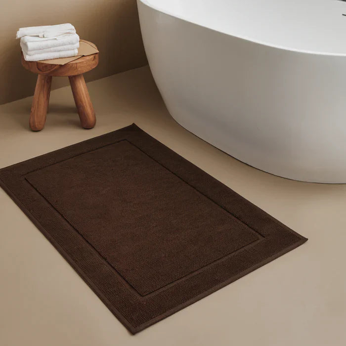 Egyptian Cotton Bath Mat - Dark Brown