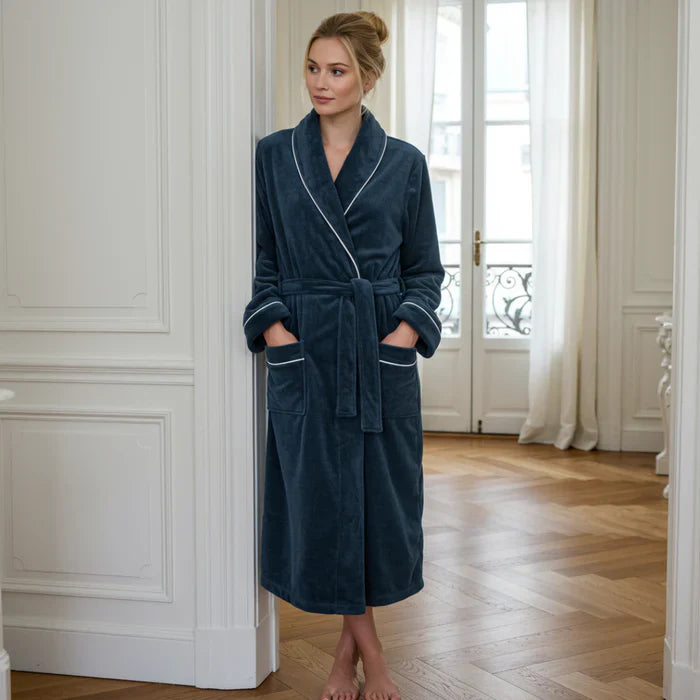 Ultra Plush Serenity Robe - Navy