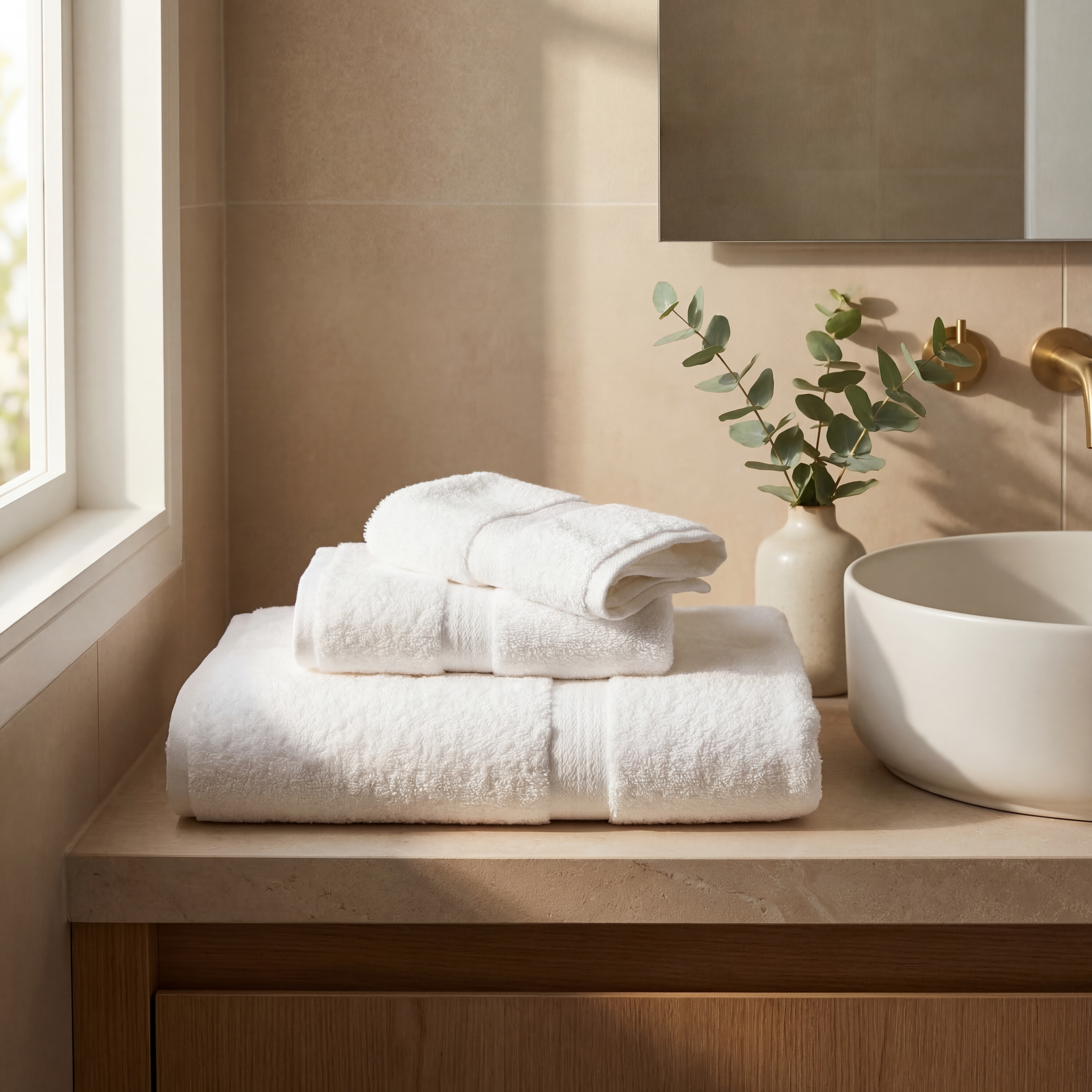 Ultrasoft Egyptian Cotton Hand Towels 5pcs - Pure White