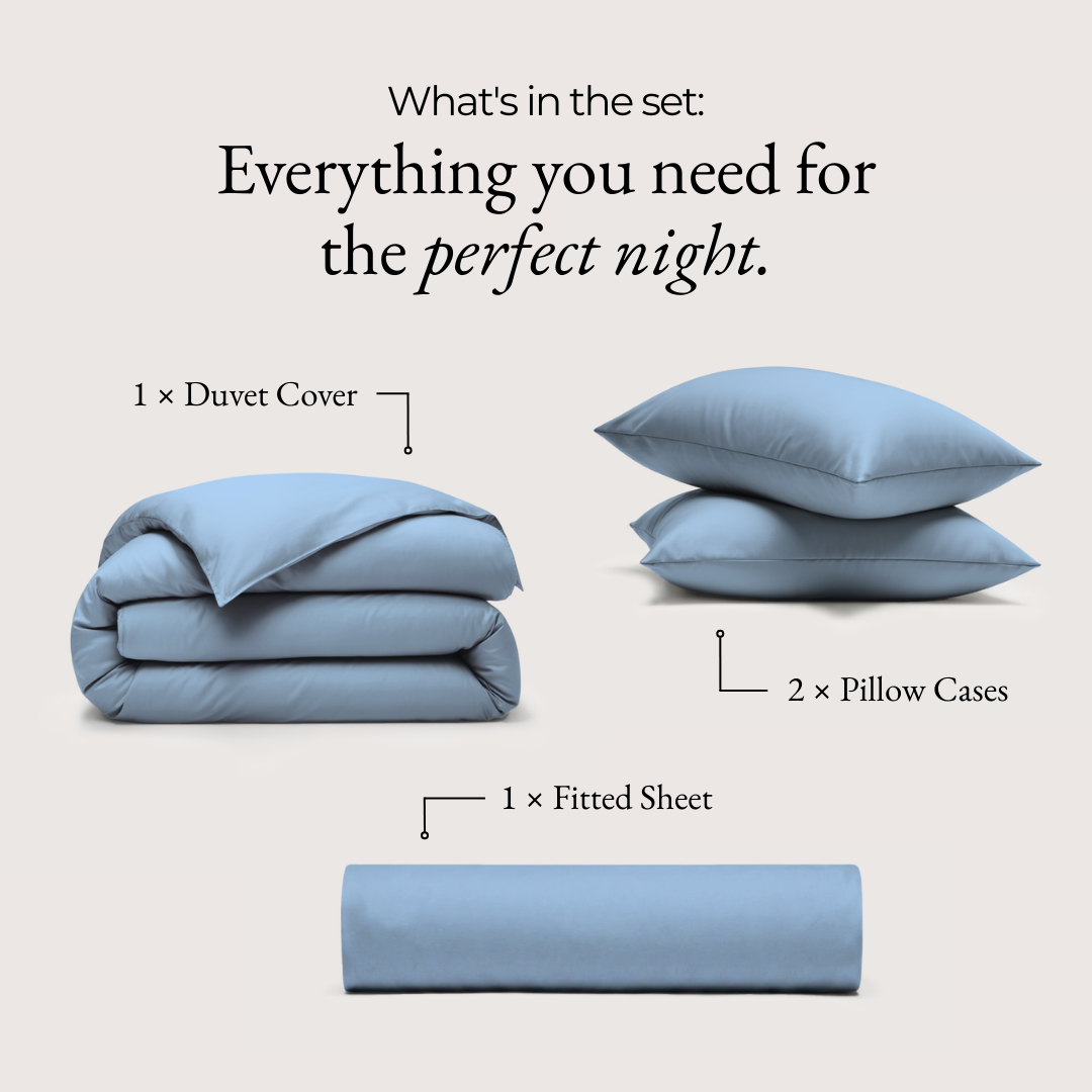 Luxe Bedding Bundle - Lapiz Blue