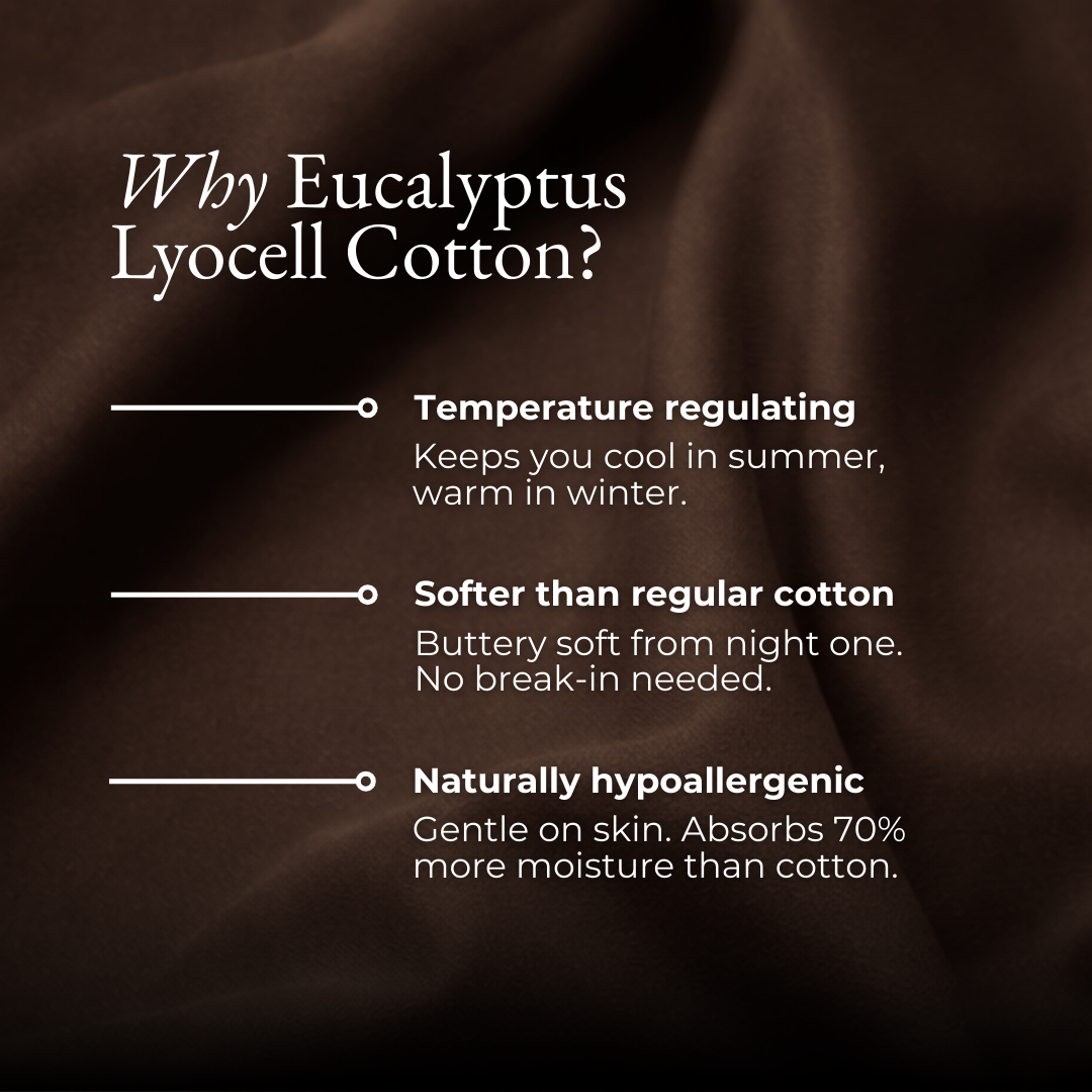 Eucalyptus Lyocell Pillow Cases - Espresso Brown