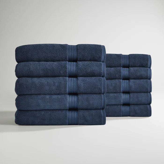 Ultrasoft Egyptian Cotton Hand Towels 10pcs - Navy