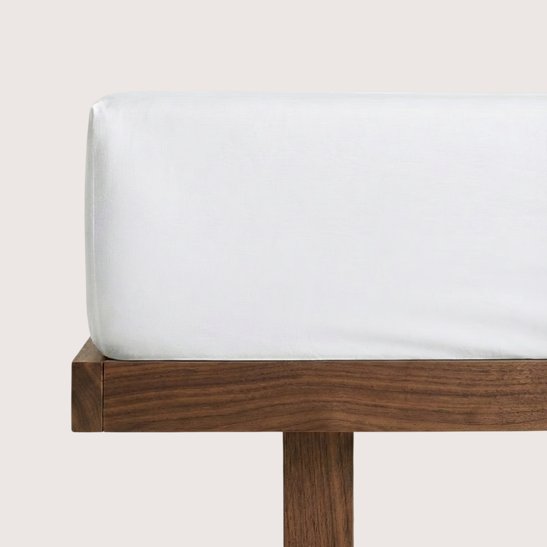 Eucalyptus Lyocell Fitted Sheet - Cloud White