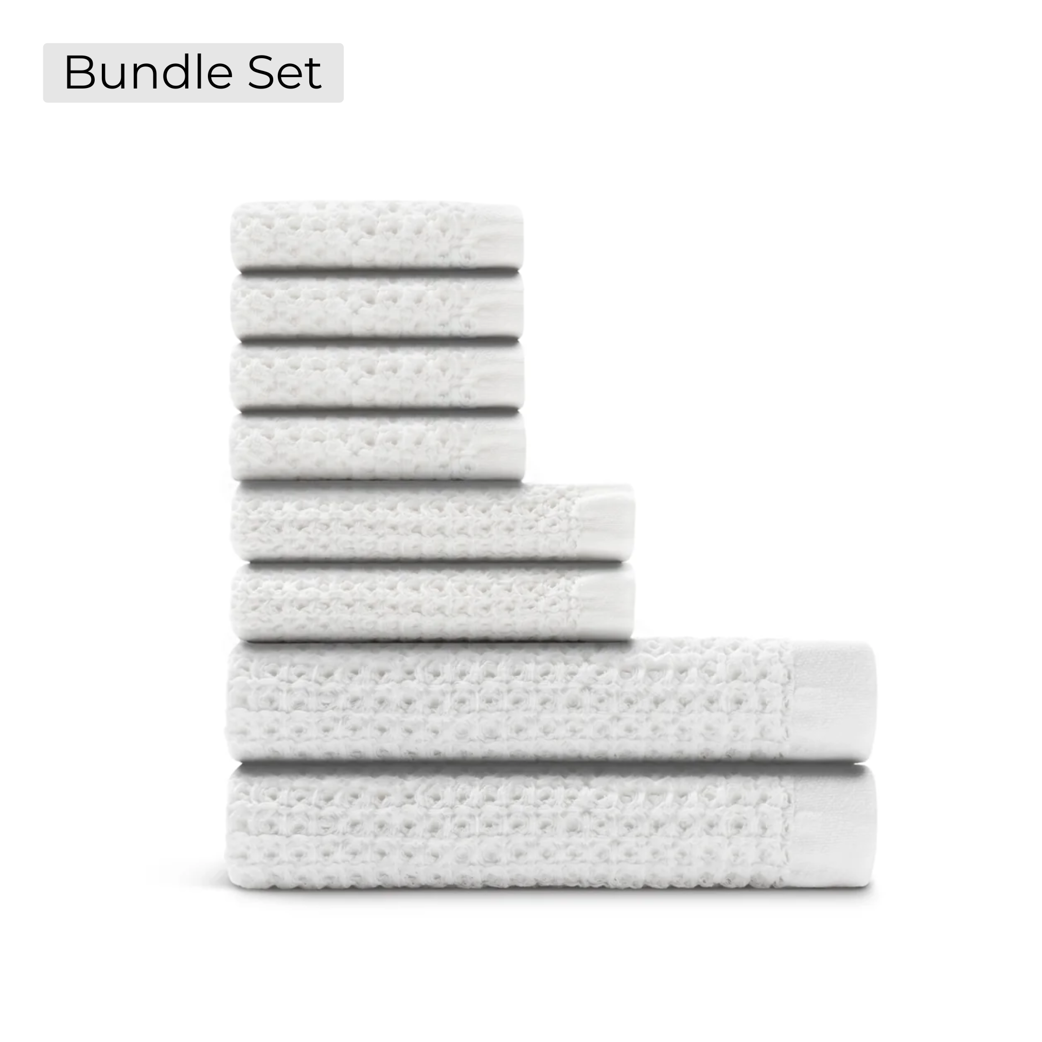 Ultrasoft Complete Waffle Bundle - Pure White - 8 piece set