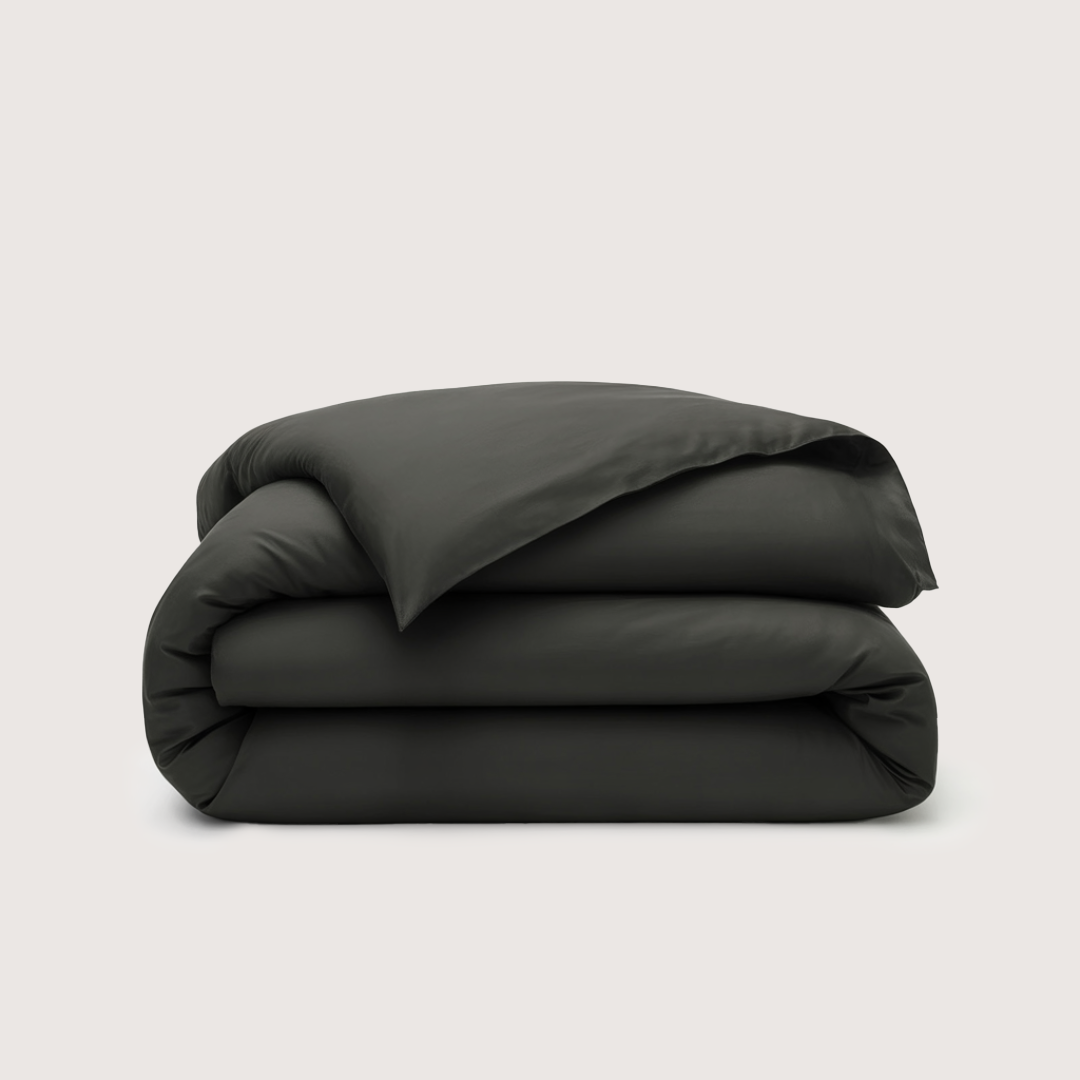 Eucalyptus Lyocell Quilt Cover - Midnight Black