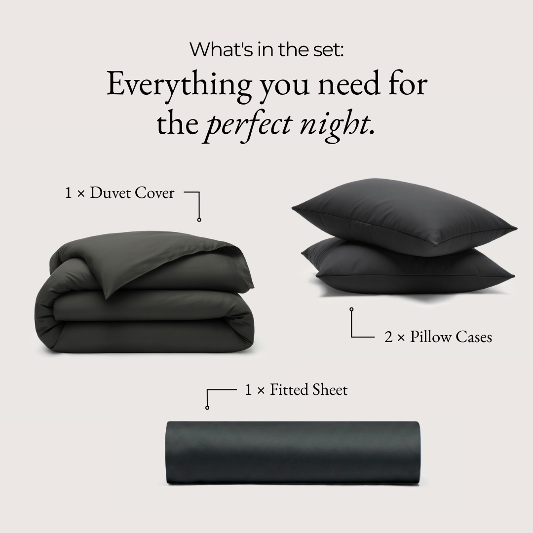 Luxe Bedding Bundle - Midnight Black