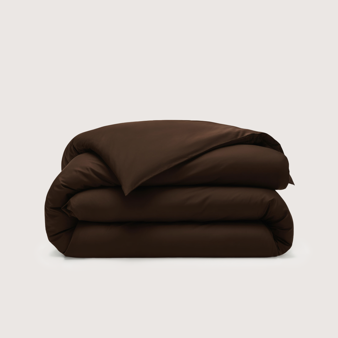 Eucalyptus Lyocell Quilt Cover - Espresso Brown