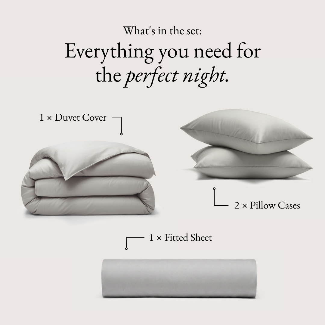 Luxe Bedding Bundle - Stone Grey