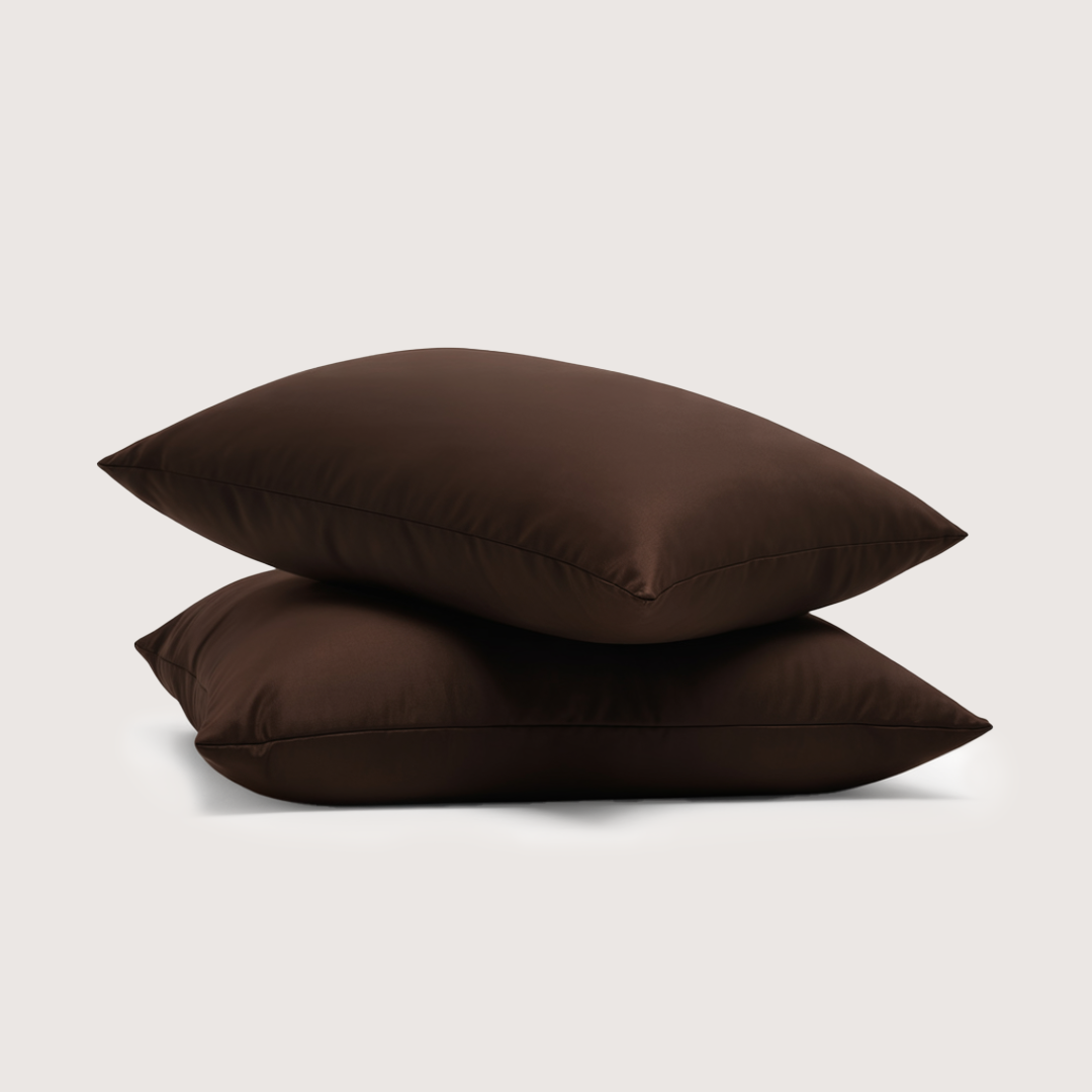 Eucalyptus Lyocell Pillow Cases - Espresso Brown