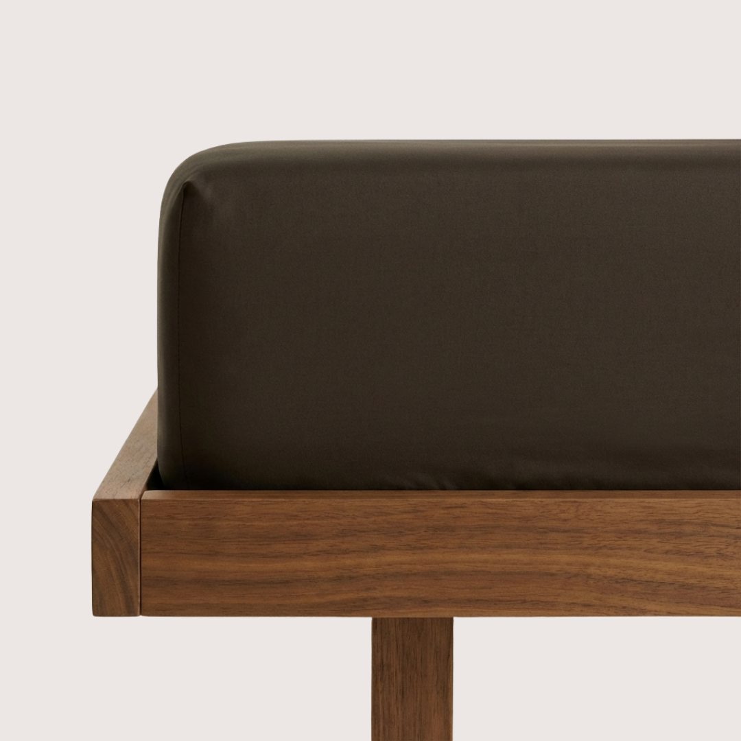 Eucalyptus Lyocell Fitted Sheet - Espresso Brown