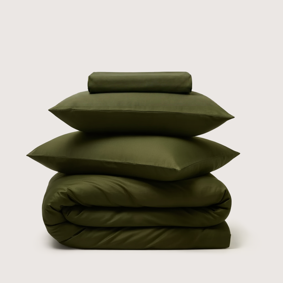 Luxe Bedding Bundle - Olive Green