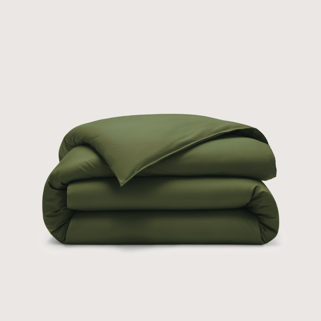 Eucalyptus Lyocell Quilt Cover - Olive Green