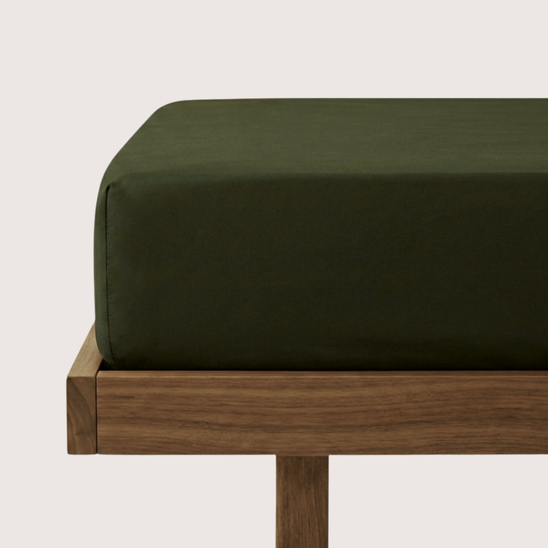 Eucalyptus Lyocell Fitted Sheet - Olive Green